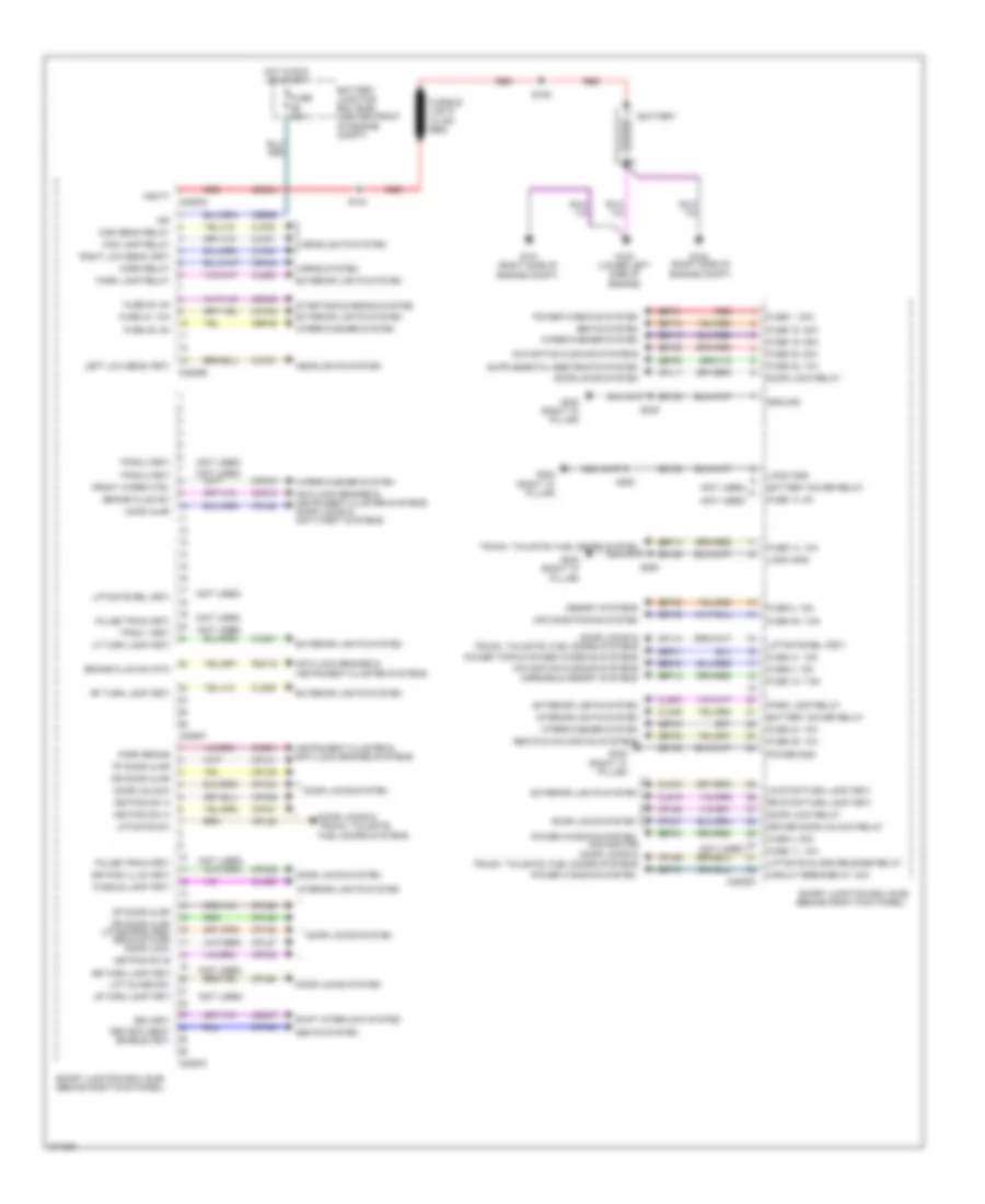 Body Control Modules Wiring Diagram 1 of 2 for Lincoln Navigator 2012