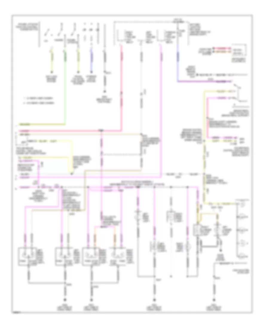Exterior Lamps Wiring Diagram 2 of 2 for Lincoln Navigator 2012