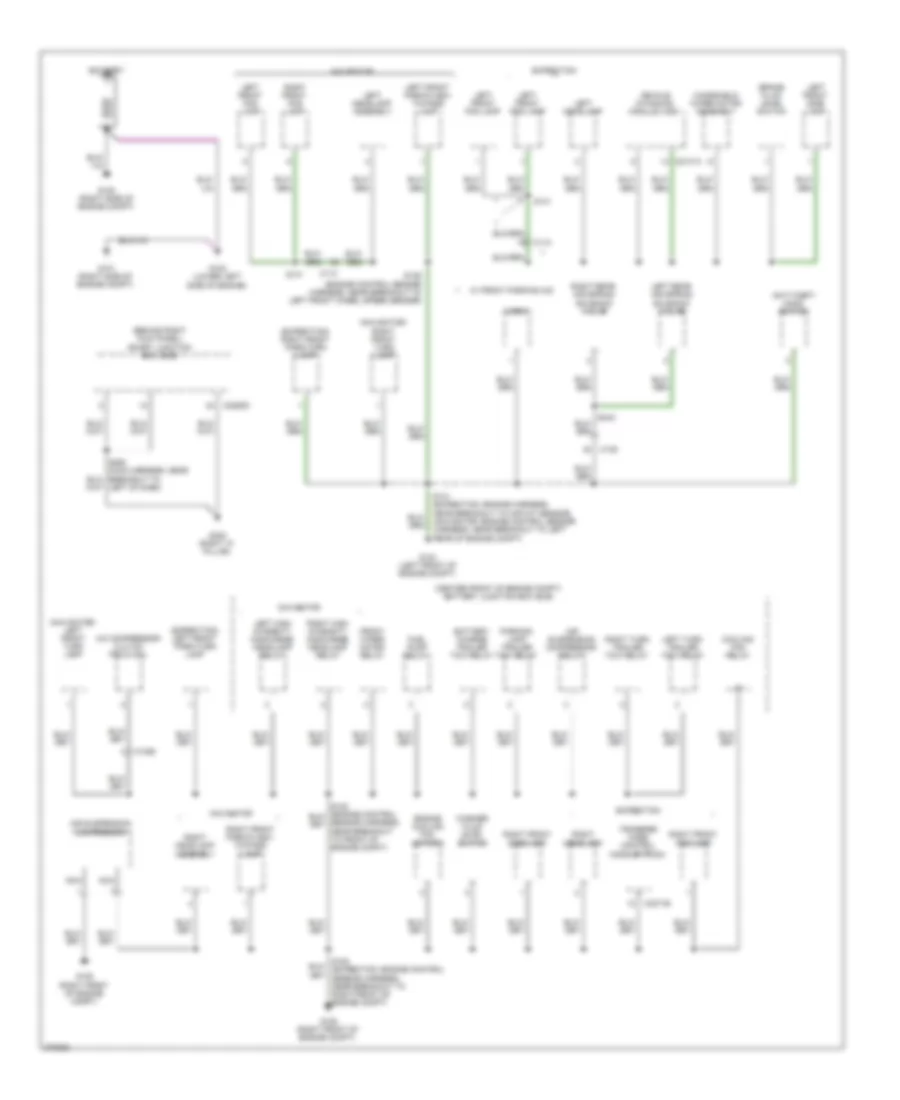 Ground Distribution Wiring Diagram 1 of 5 for Lincoln Navigator 2012