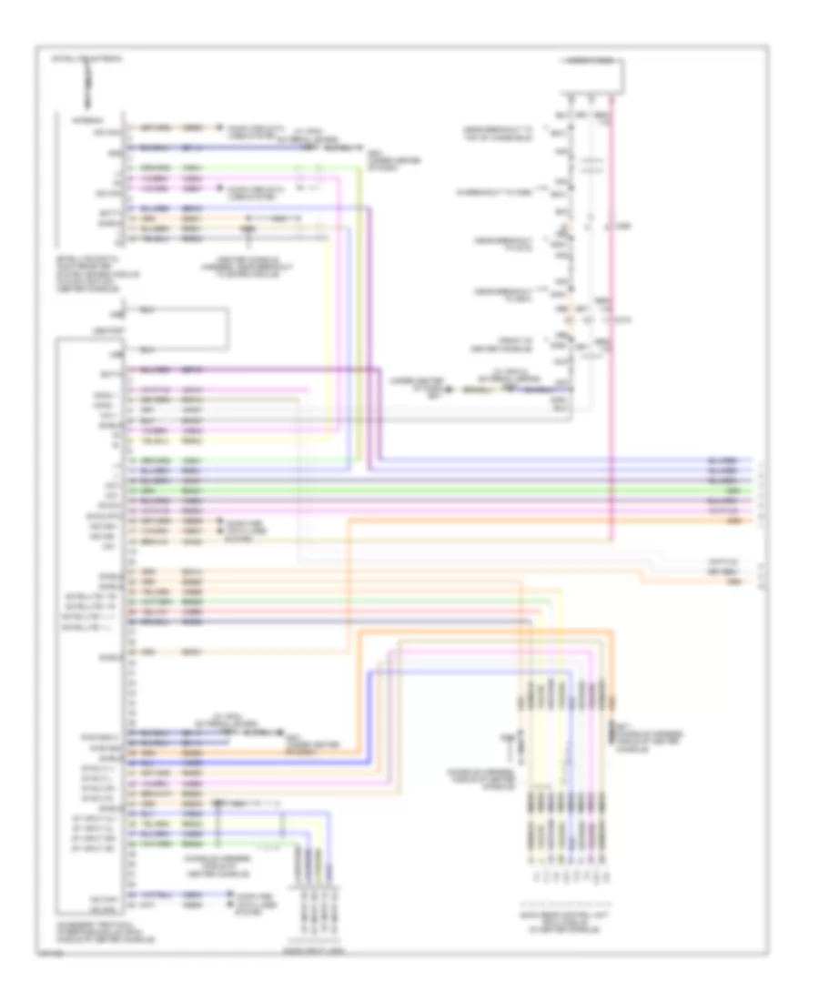 SYNC Radio Wiring Diagram 1 of 2 for Lincoln Navigator 2012