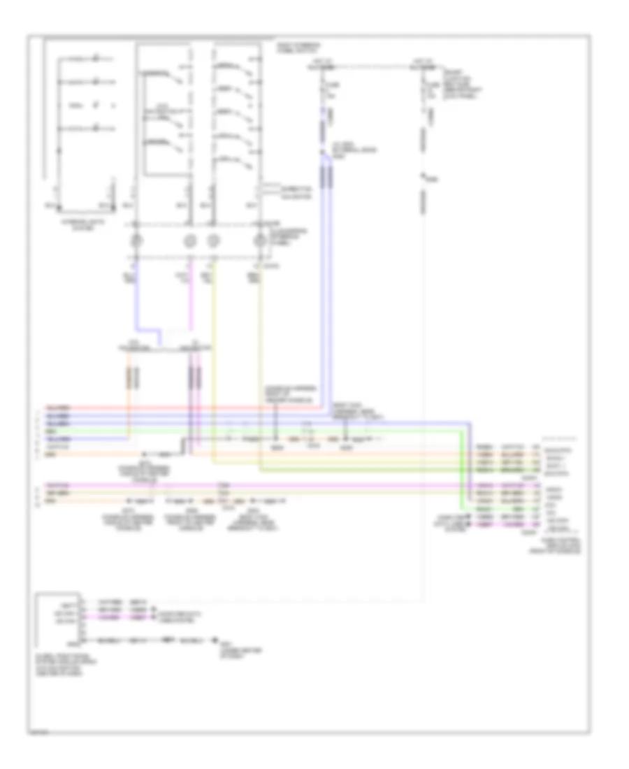 SYNC Radio Wiring Diagram (2 of 2) for Lincoln Navigator 2012