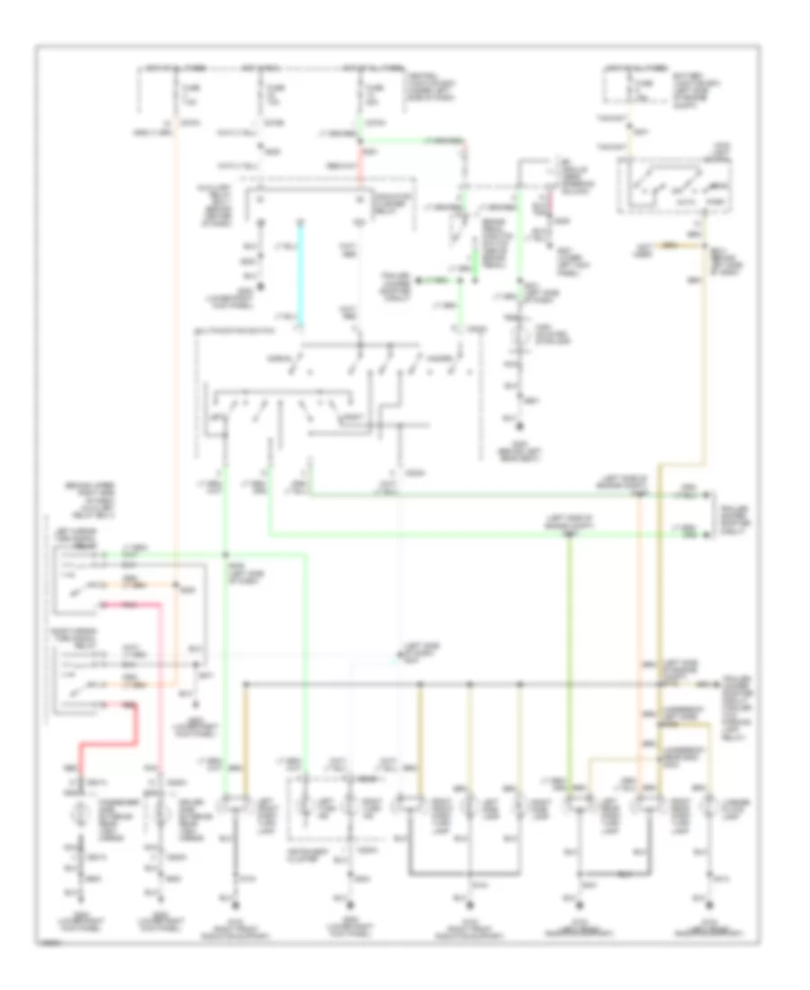 Exterior Lamps Wiring Diagram for Lincoln Blackwood 2002