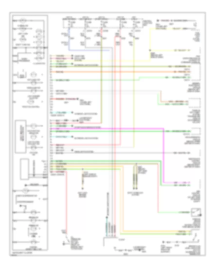 Instrument Cluster Wiring Diagram for Lincoln Blackwood 2002