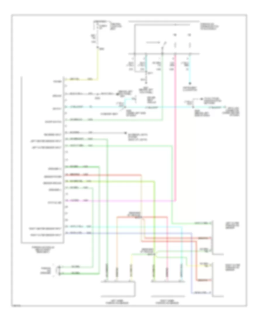 Parking Assistant Wiring Diagram for Lincoln Blackwood 2002