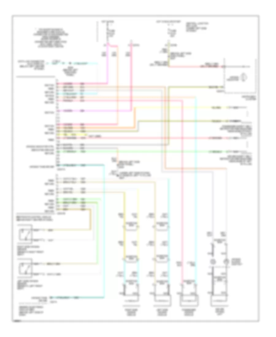 Supplemental Restraint Wiring Diagram for Lincoln Blackwood 2002