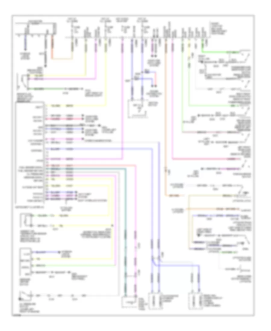 Instrument Cluster Wiring Diagram for Lincoln Navigator L 2012