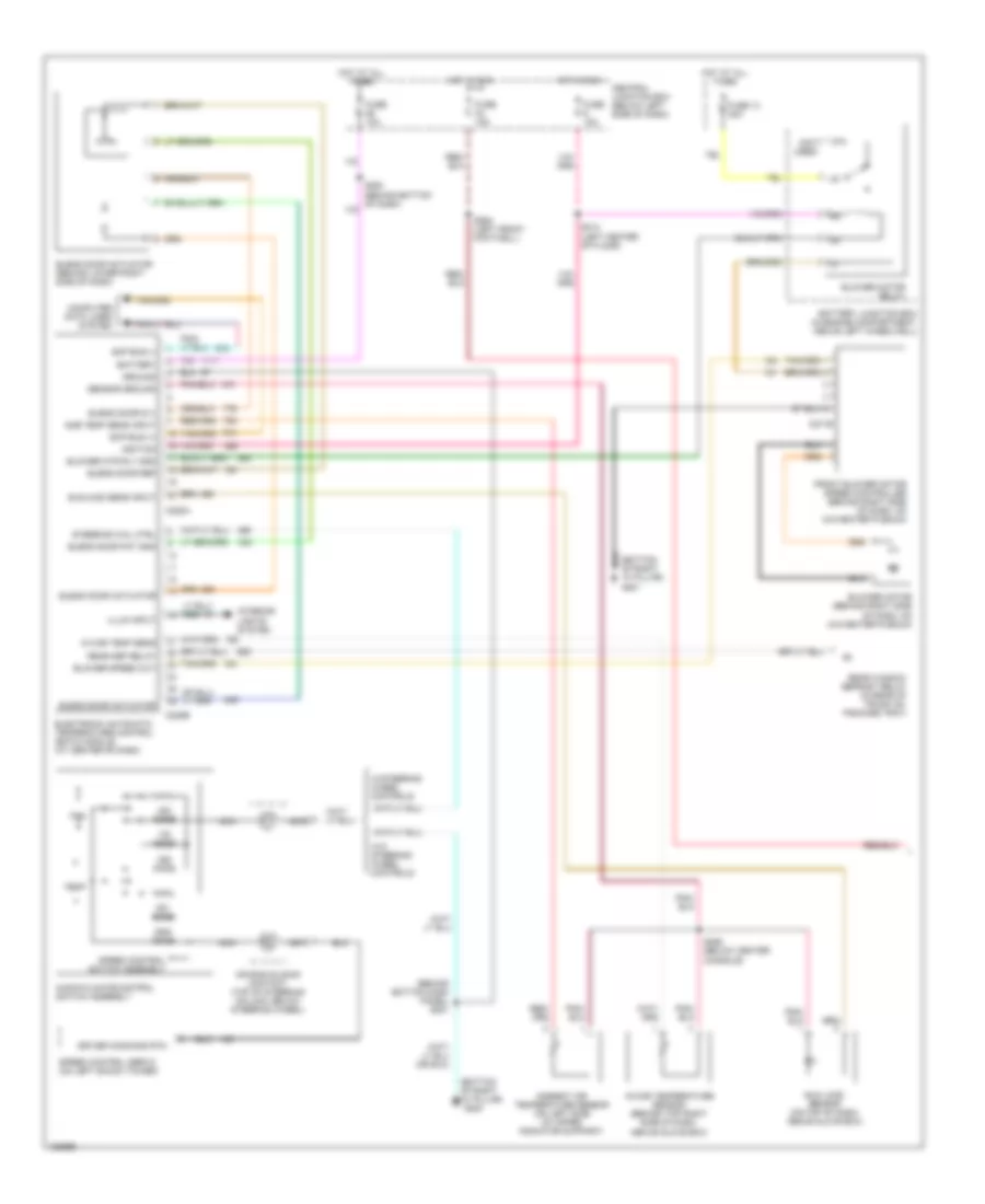 Automatic A C Wiring Diagram 1 of 2 for Lincoln Continental 2002