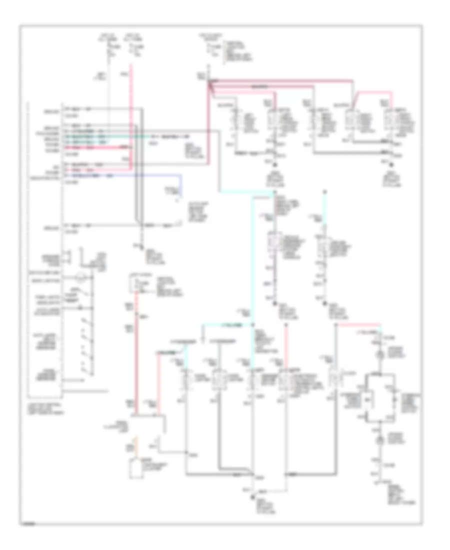 Instrument Illumination Wiring Diagram for Lincoln Continental 2002