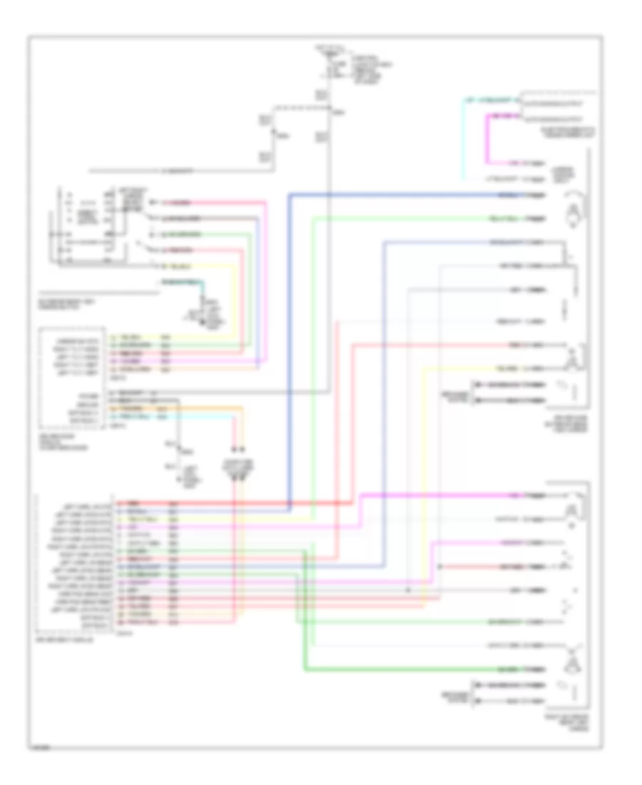 Memory Mirrors Wiring Diagram for Lincoln Continental 2002