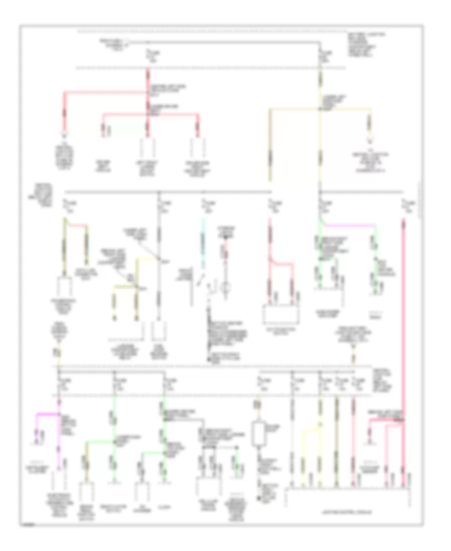 Power Distribution Wiring Diagram (2 of 4) for Lincoln Continental 2002