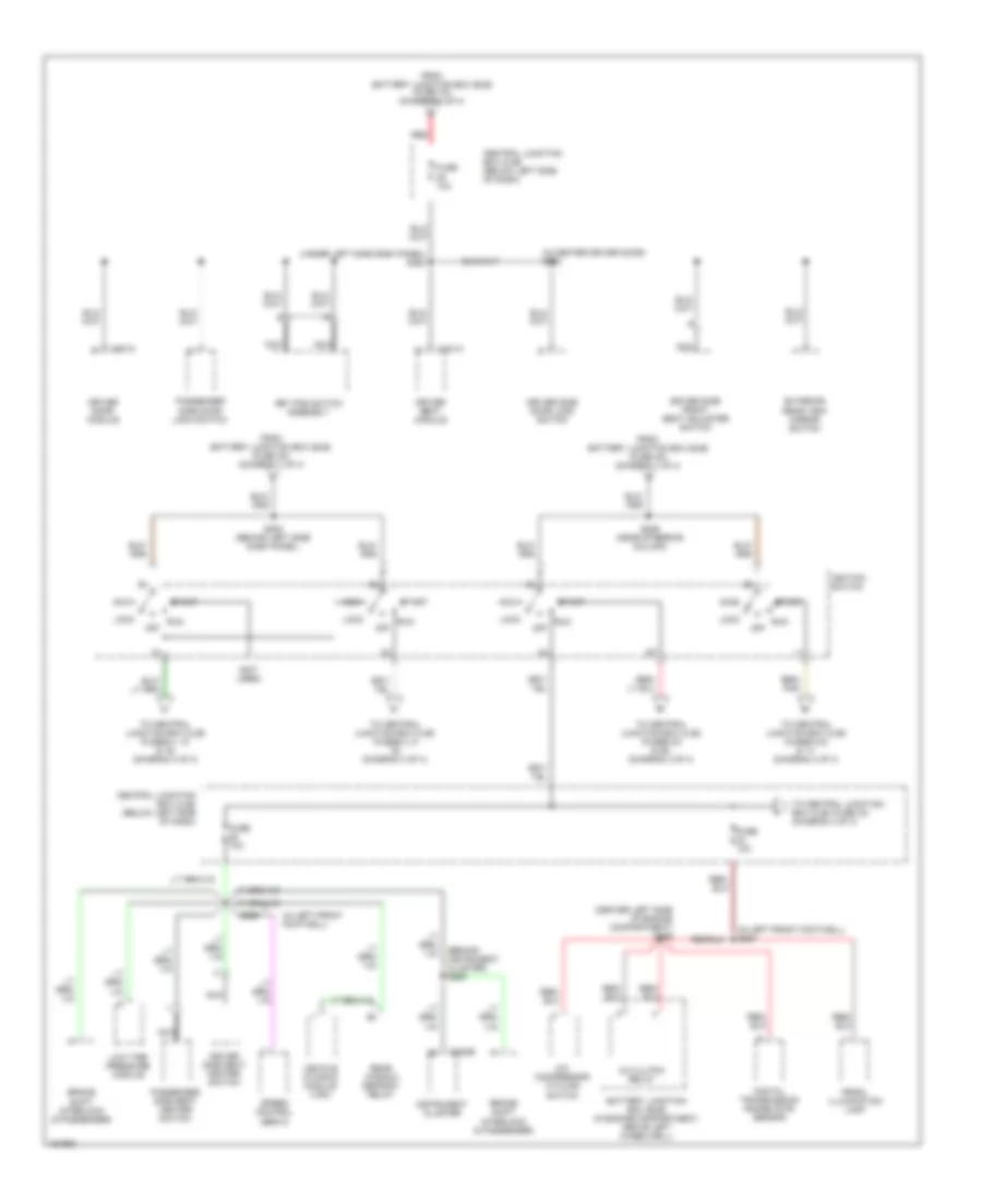 Power Distribution Wiring Diagram 3 of 4 for Lincoln Continental 2002