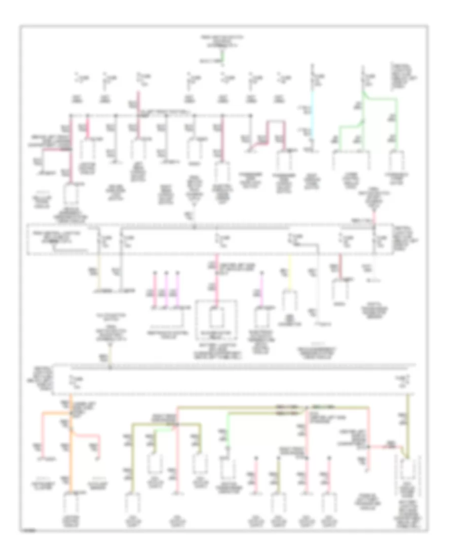 Power Distribution Wiring Diagram 4 of 4 for Lincoln Continental 2002