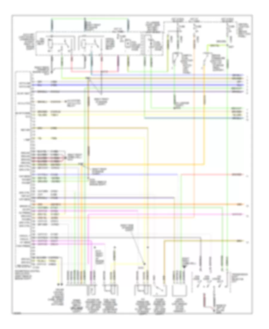 3.9L, Engine Performance Wiring Diagram (1 of 4) for Lincoln LS 2002