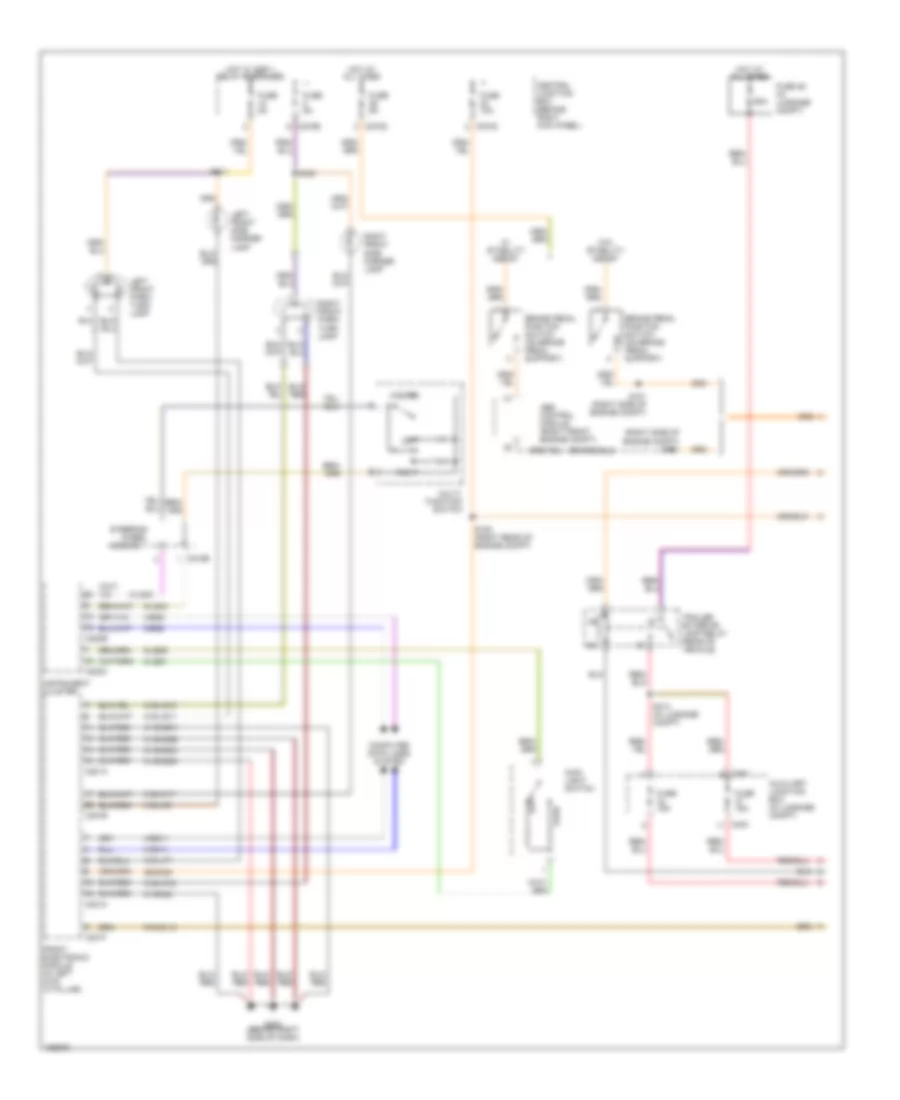 Exterior Lamps Wiring Diagram 1 of 2 for Lincoln LS 2002