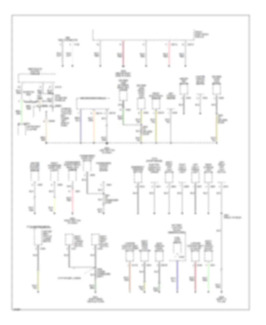 Ground Distribution Wiring Diagram (2 of 3) for Lincoln LS 2002