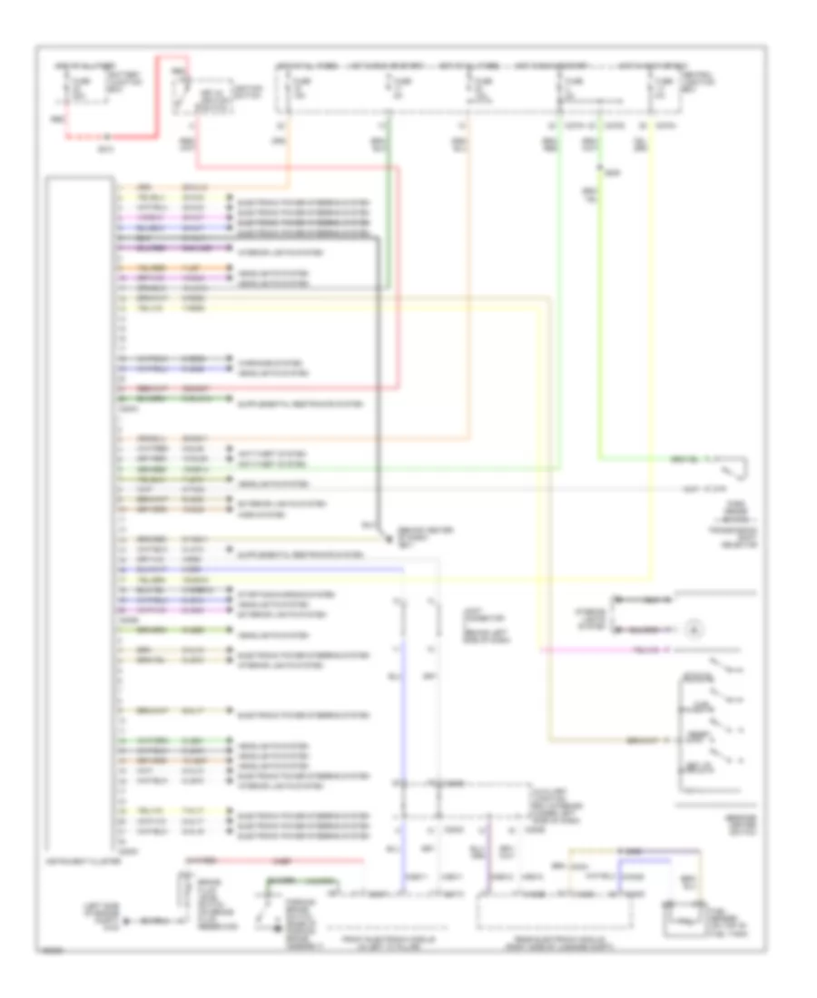 Instrument Cluster Wiring Diagram for Lincoln LS 2002