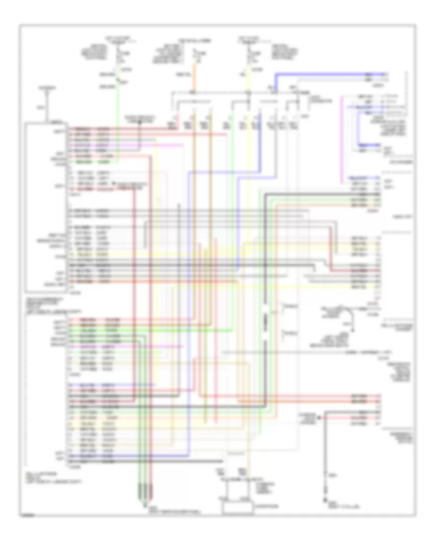 Vehicle Emergency Messaging Wiring Diagram for Lincoln LS 2002