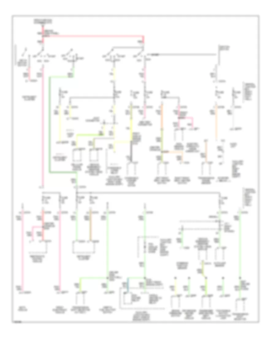 Power Distribution Wiring Diagram (5 of 5) for Lincoln LS 2002