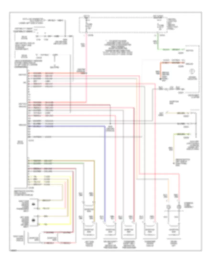 Supplemental Restraints Wiring Diagram for Lincoln LS 2002