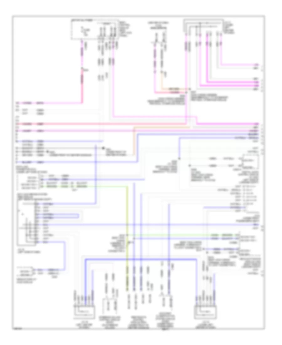 Computer Data Lines Wiring Diagram 1 of 3 for Lincoln MKS 2013