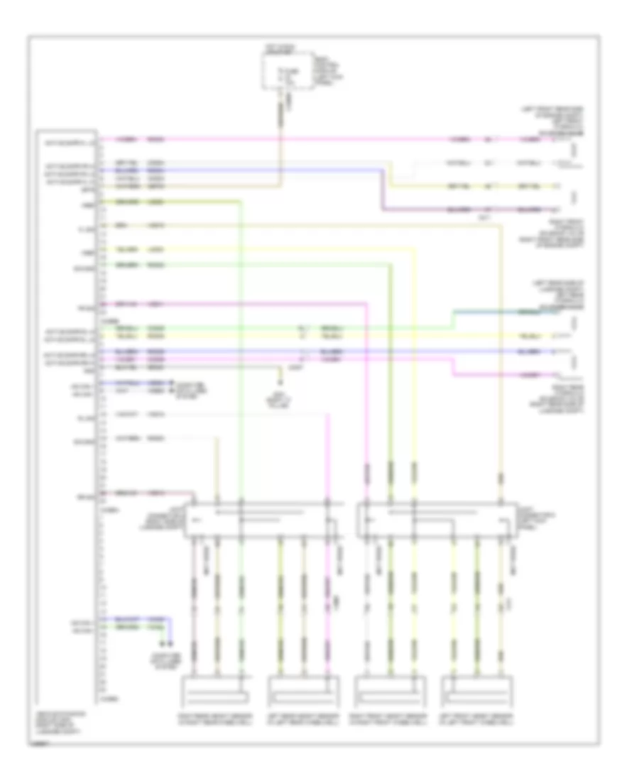 Electronic Suspension Wiring Diagram for Lincoln MKS 2013