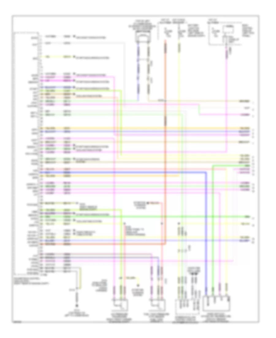 3.7L, Engine Performance Wiring Diagram (1 of 6) for Lincoln MKS 2013