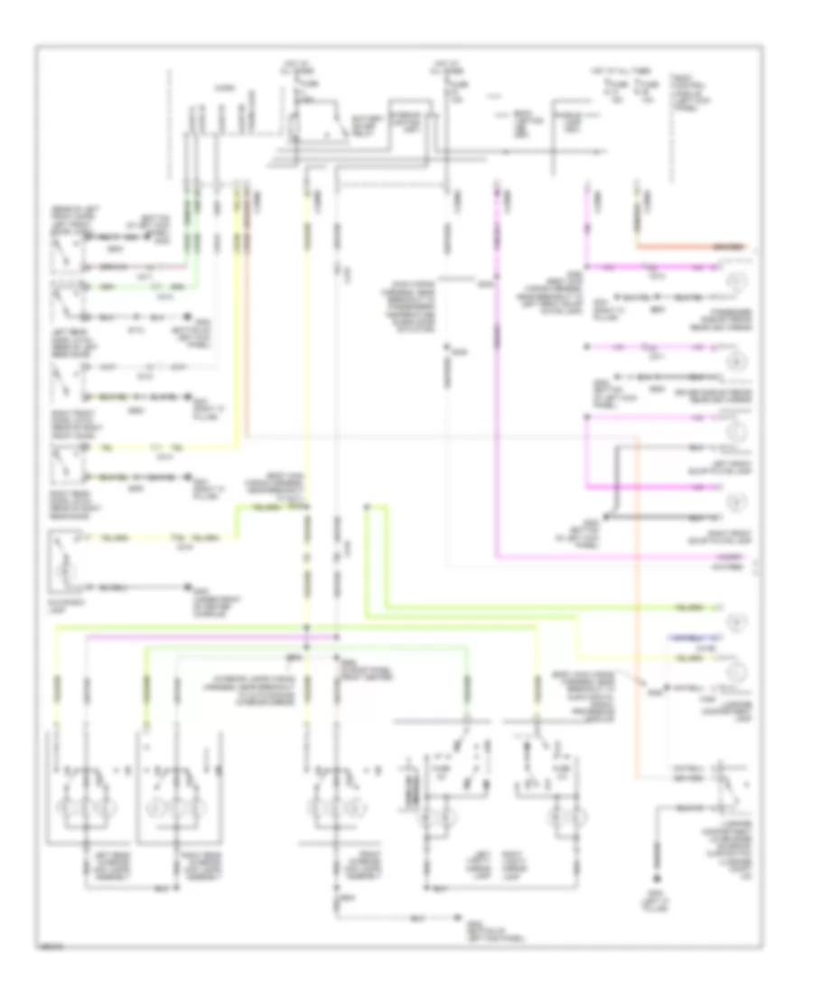 Courtesy Lamps Wiring Diagram 1 of 2 for Lincoln MKS 2013