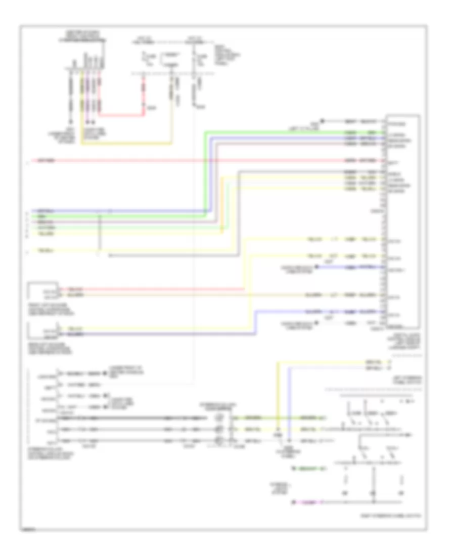 Navigation Wiring Diagram, with THX (3 of 3) for Lincoln MKS 2013