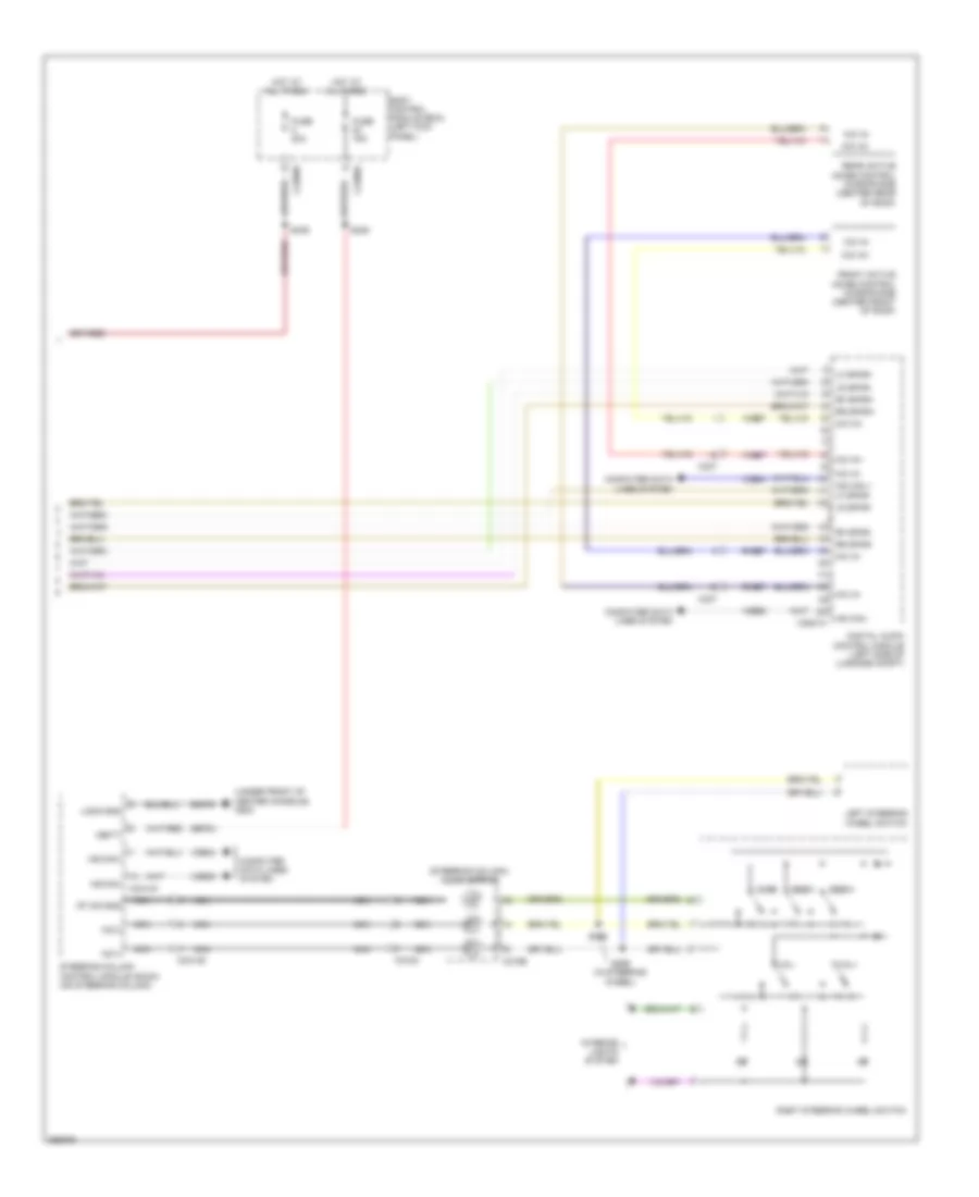 Navigation Wiring Diagram, without THX (3 of 3) for Lincoln MKS 2013