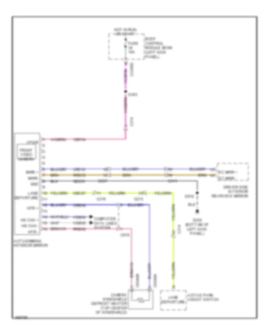 Power Mirrors Wiring Diagram for Lincoln MKS 2013