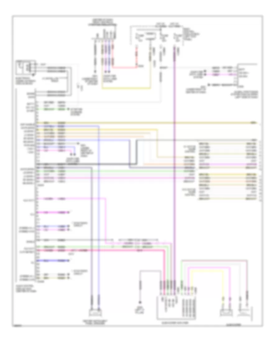 Radio Wiring Diagram, without THX (1 of 3) for Lincoln MKS 2013