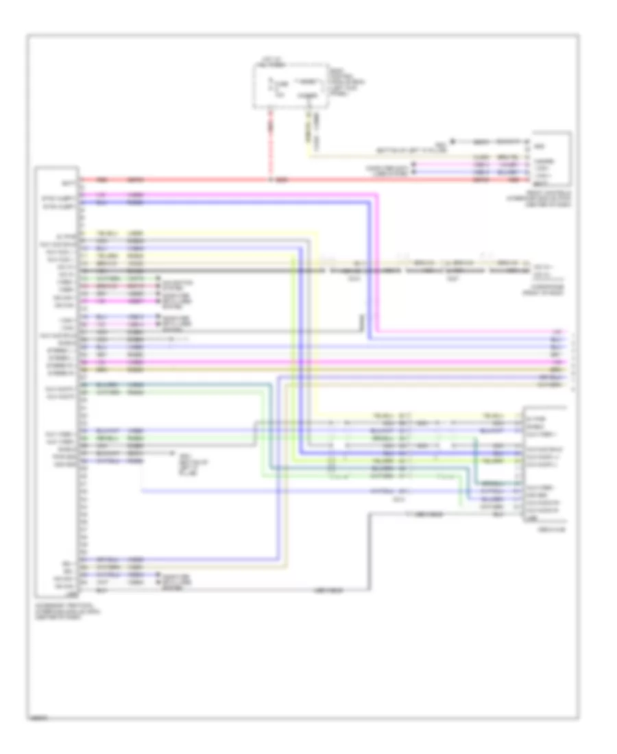 SYNC Radio Wiring Diagram 1 of 2 for Lincoln MKS 2013