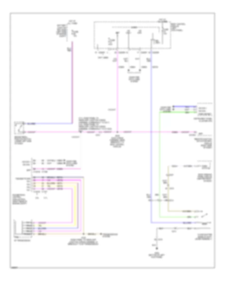 Shift Interlock Wiring Diagram for Lincoln MKS 2013