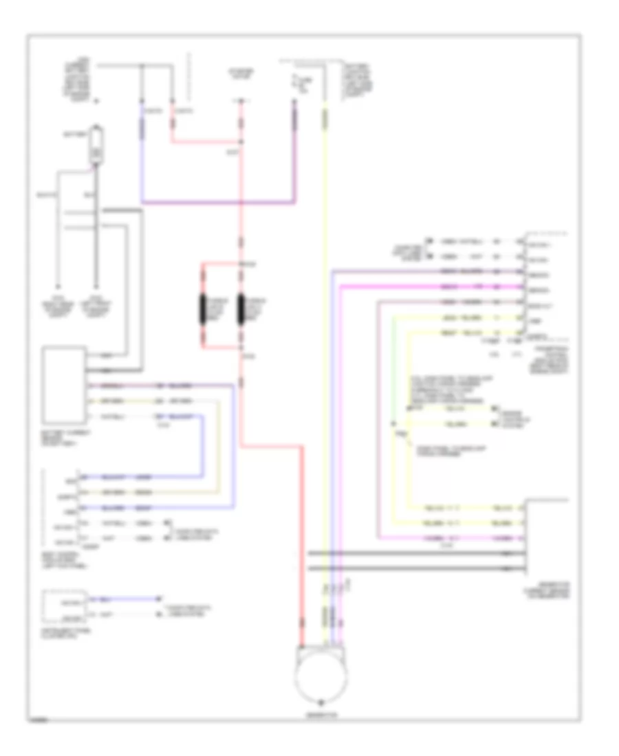 Charging Wiring Diagram for Lincoln MKS 2013