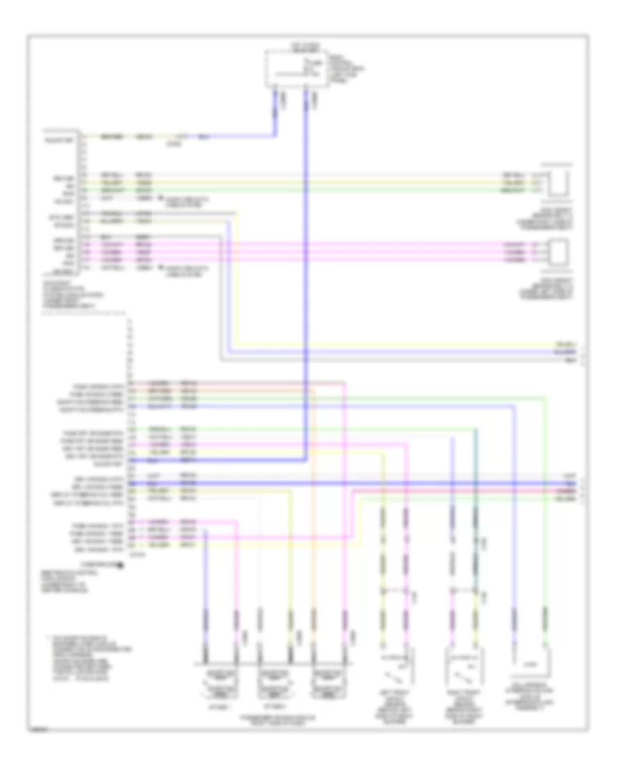 Supplemental Restraints Wiring Diagram 1 of 3 for Lincoln MKS 2013