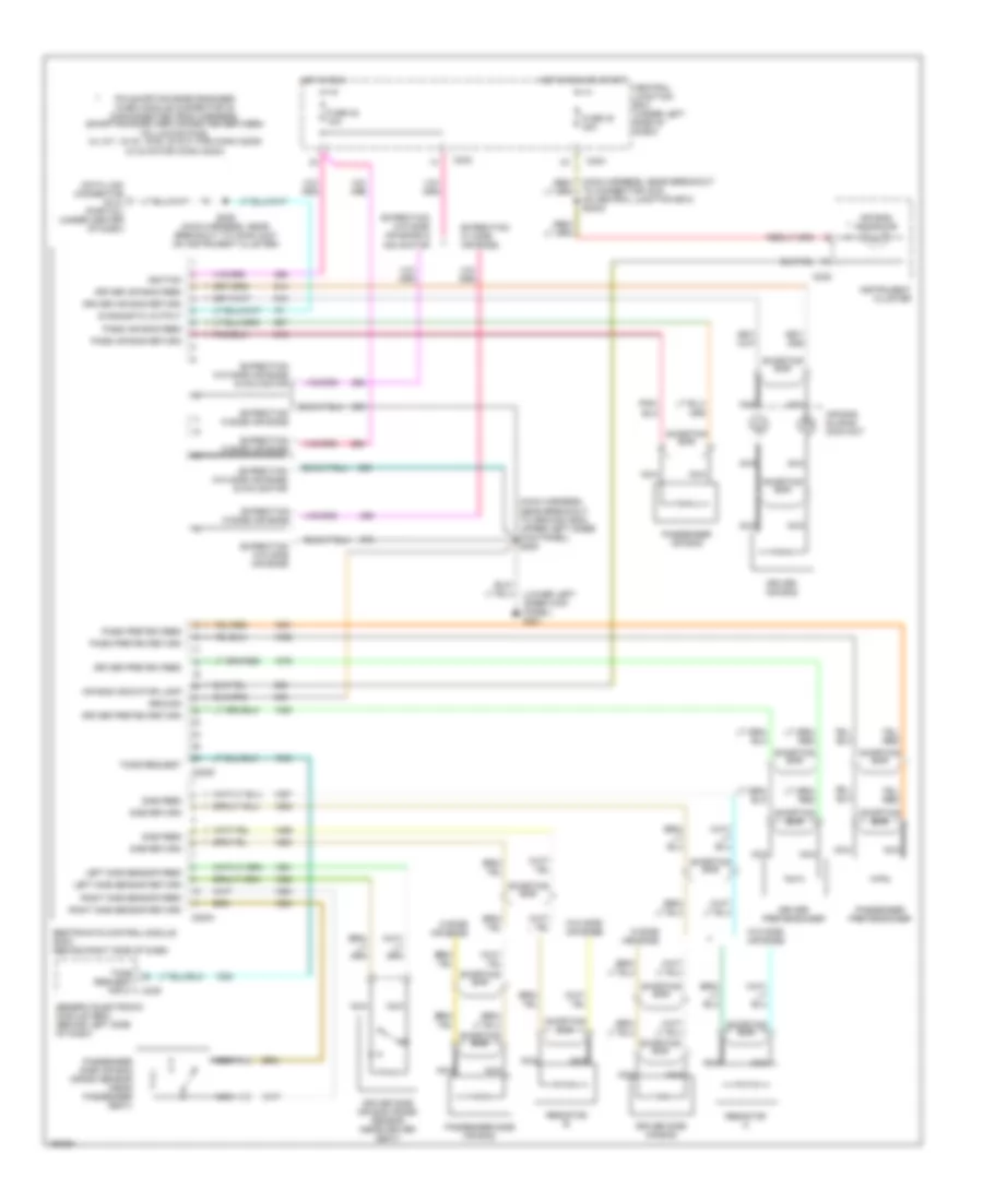 Supplemental Restraint Wiring Diagram for Lincoln Navigator 2002