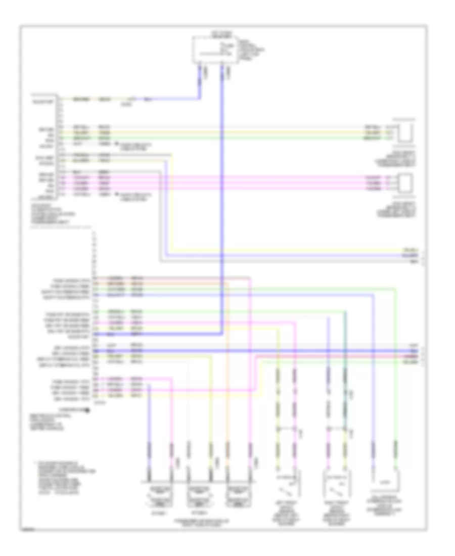 Supplemental Restraints Wiring Diagram 1 of 3 for Lincoln MKS EcoBoost 2013