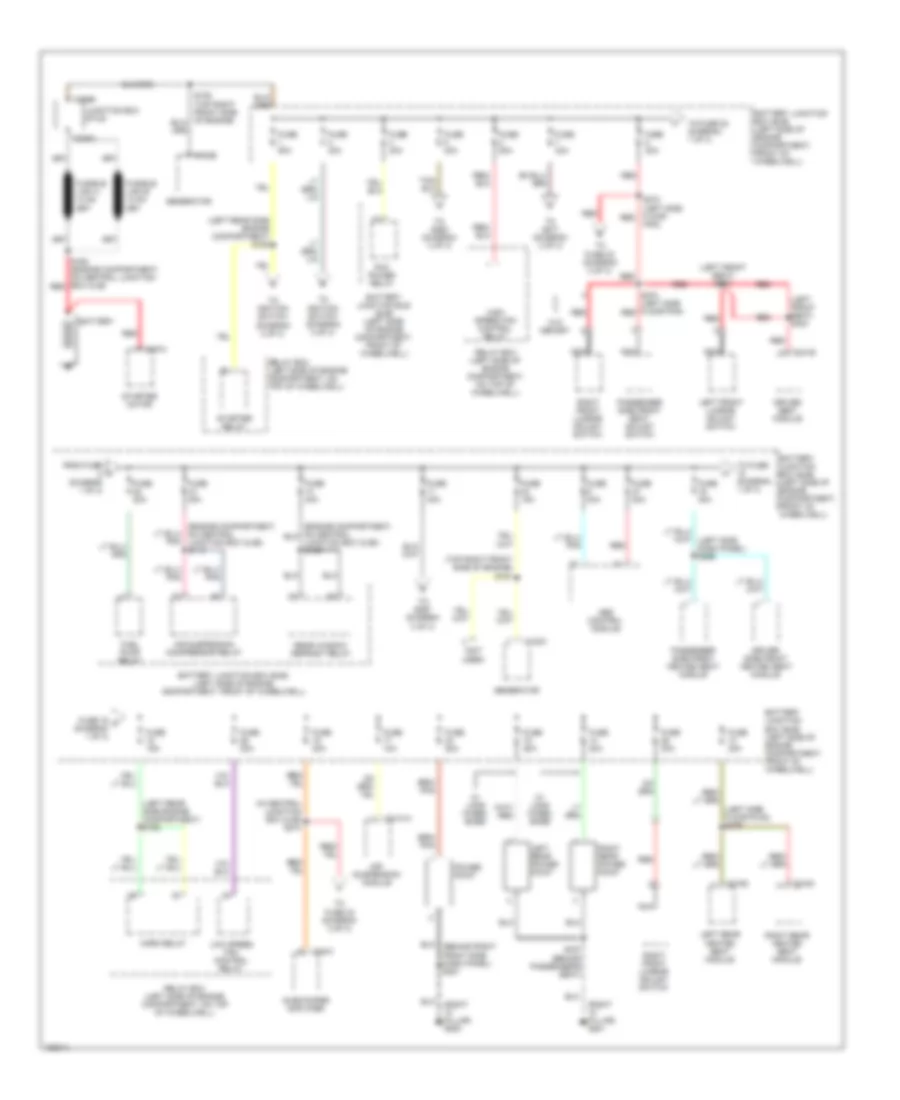Power Distribution Wiring Diagram 1 of 3 for Lincoln Town Car Cartier 2002