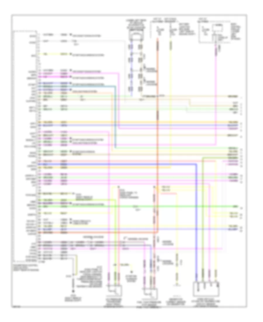 3.7L, Engine Performance Wiring Diagram (1 of 6) for Lincoln MKT 2013