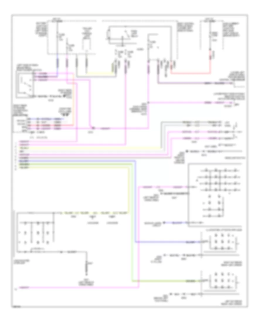 Exterior Lamps Wiring Diagram (2 of 2) for Lincoln MKT 2013