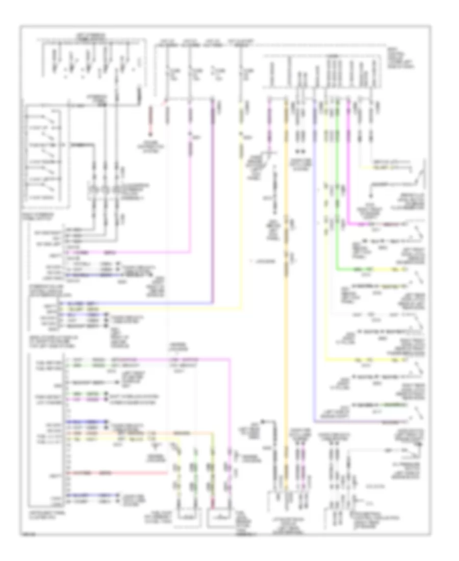Instrument Cluster Wiring Diagram for Lincoln MKT 2013