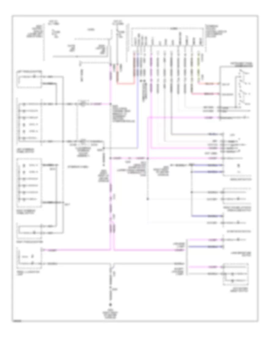 Instrument Illumination Wiring Diagram for Lincoln MKT 2013