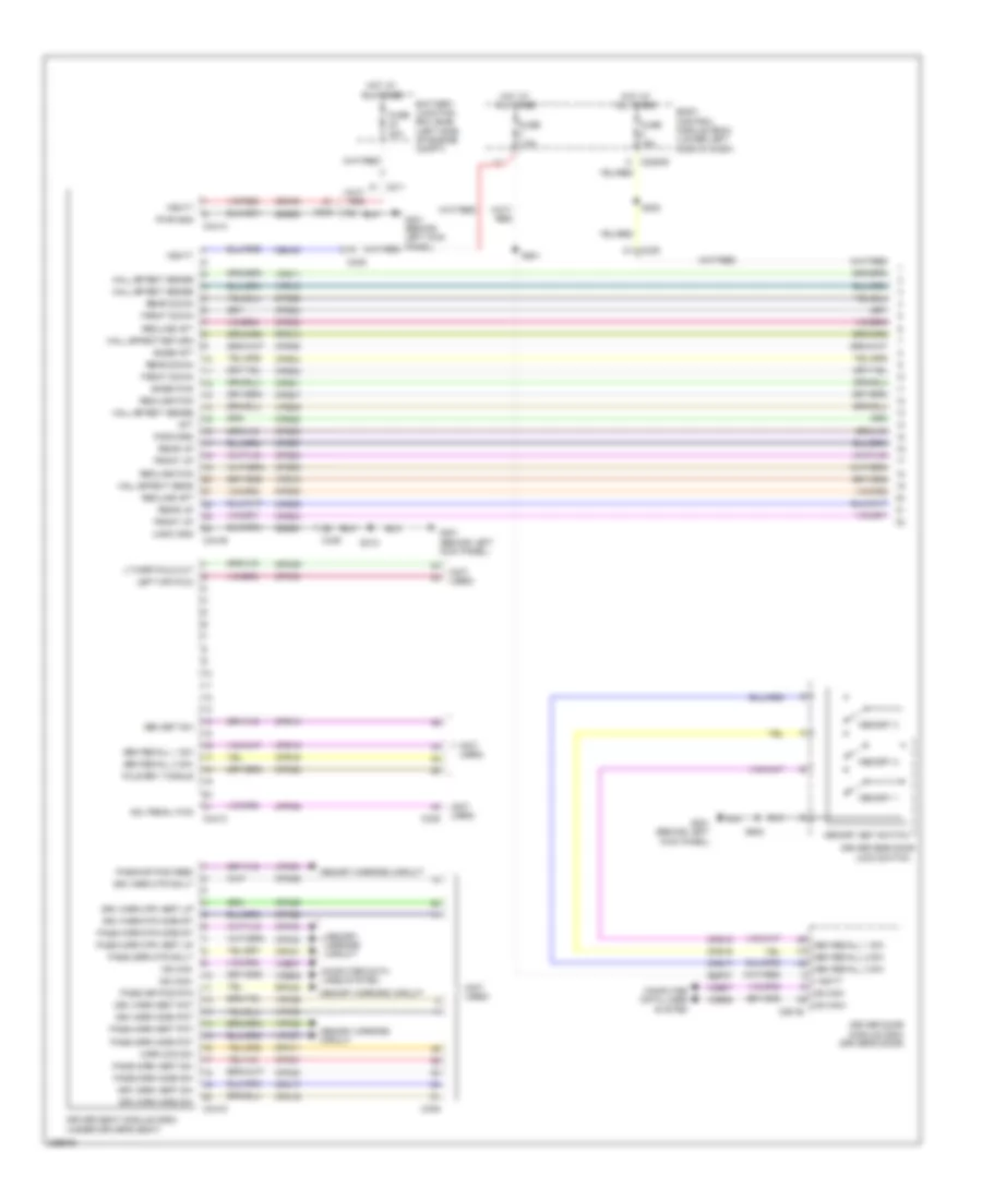Drivers Memory Seat Wiring Diagram (1 of 2) for Lincoln MKT 2013