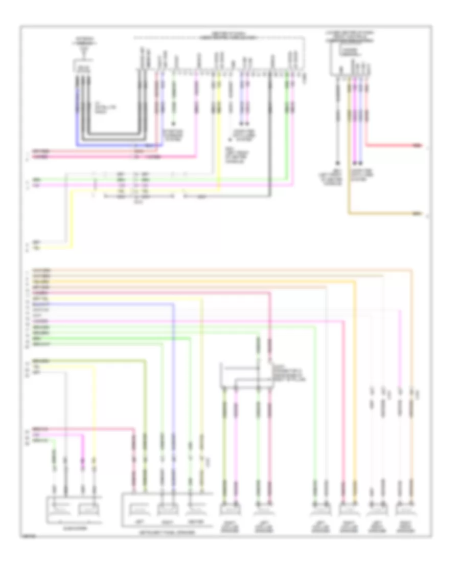 Radio Wiring Diagram, with THX (2 of 3) for Lincoln MKT 2013