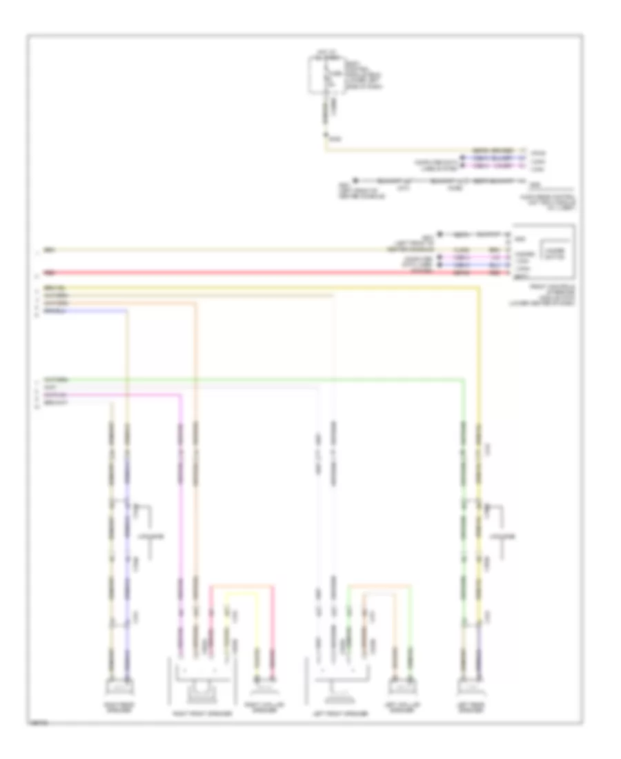 Radio Wiring Diagram, without THX (2 of 2) for Lincoln MKT 2013