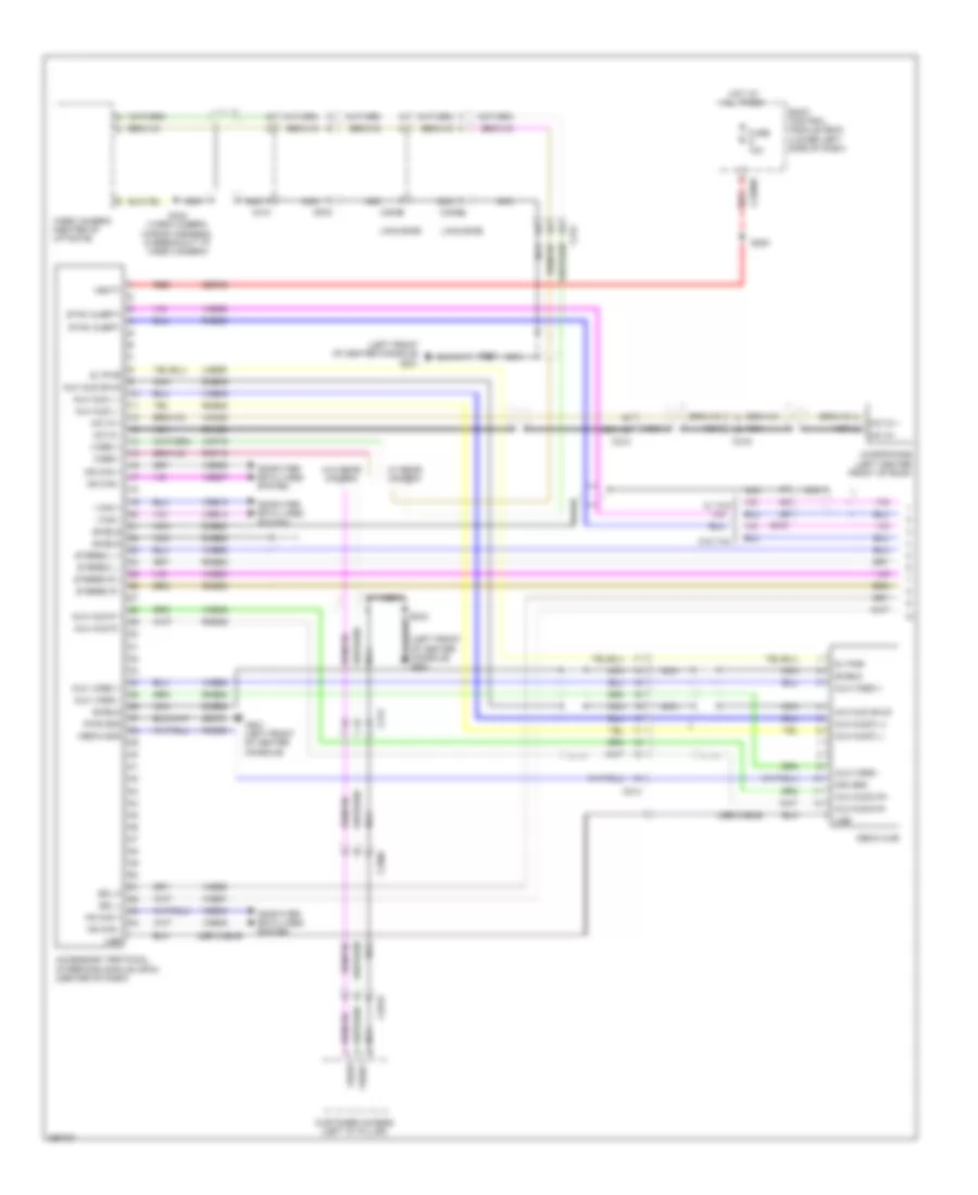 SYNC Radio Wiring Diagram 1 of 2 for Lincoln MKT 2013