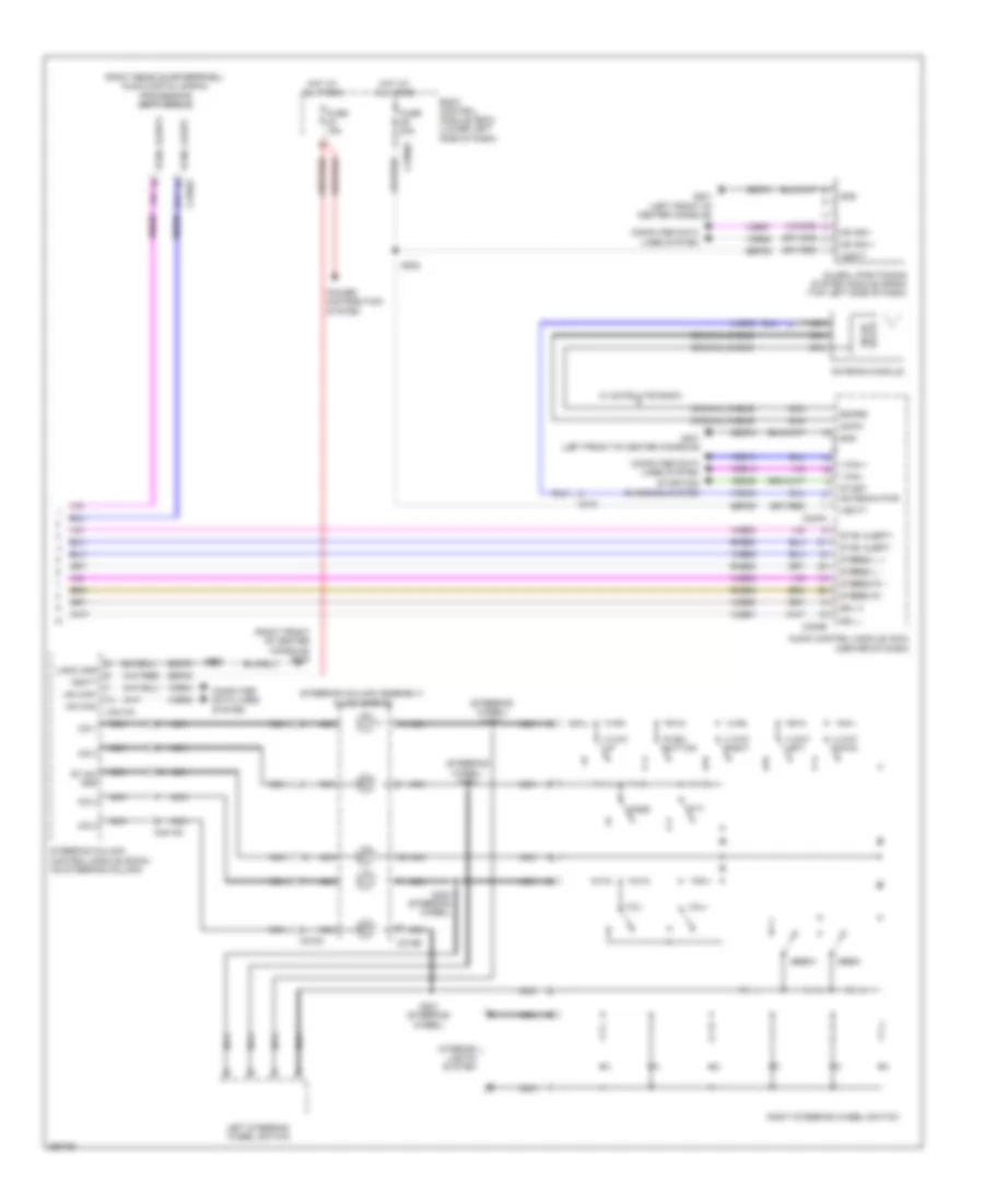 SYNC Radio Wiring Diagram 2 of 2 for Lincoln MKT 2013