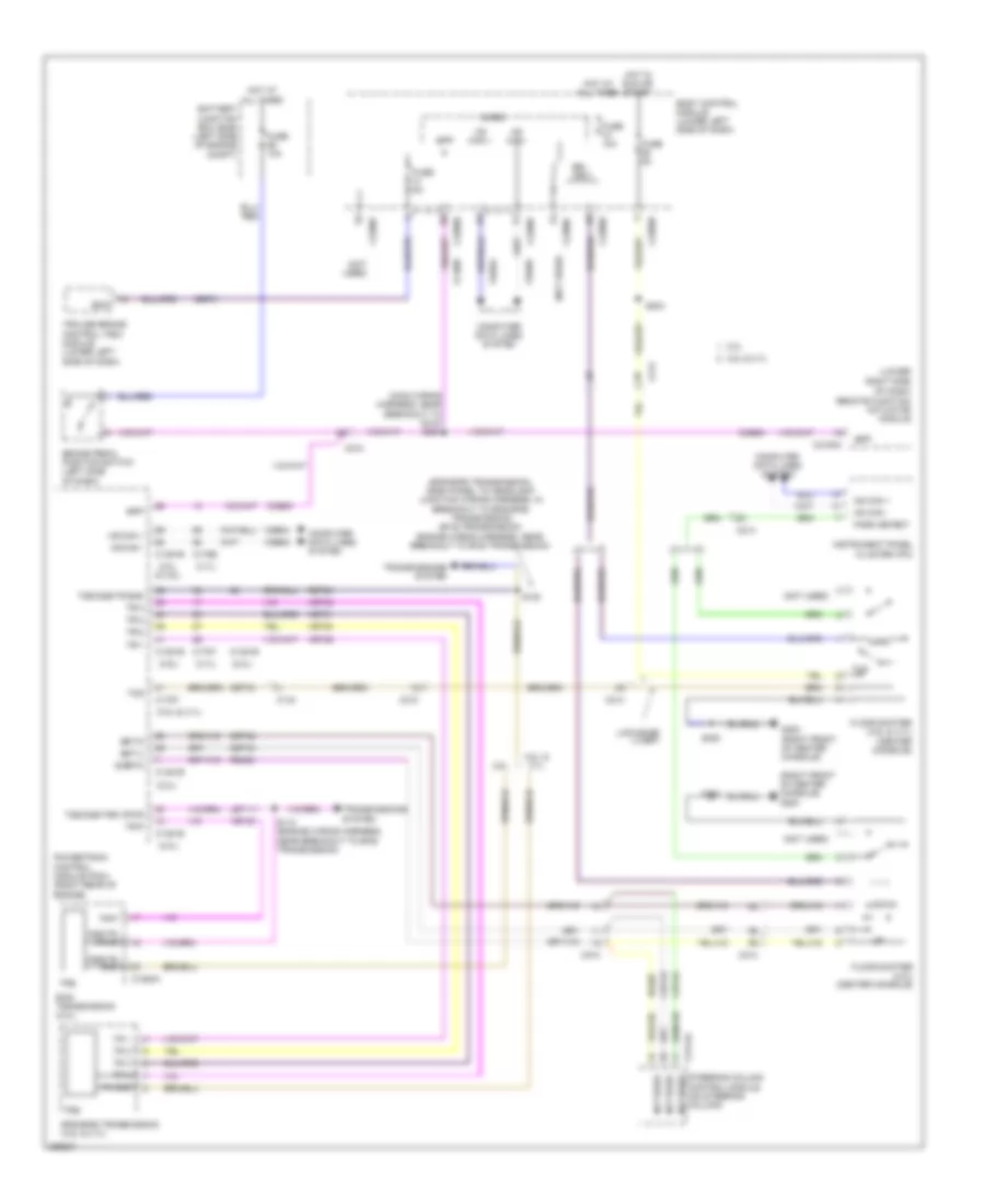Shift Interlock Wiring Diagram for Lincoln MKT 2013