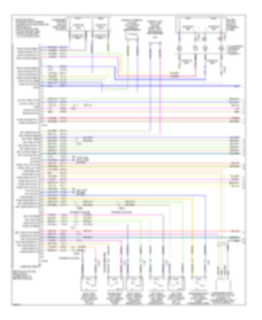 Supplemental Restraints Wiring Diagram 1 of 2 for Lincoln MKT 2013