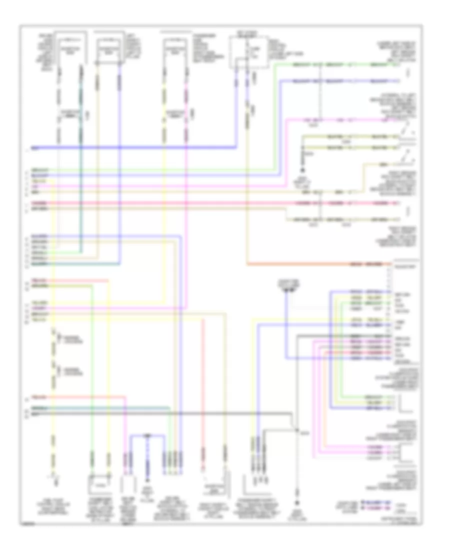 Supplemental Restraints Wiring Diagram (2 of 2) for Lincoln MKT 2013